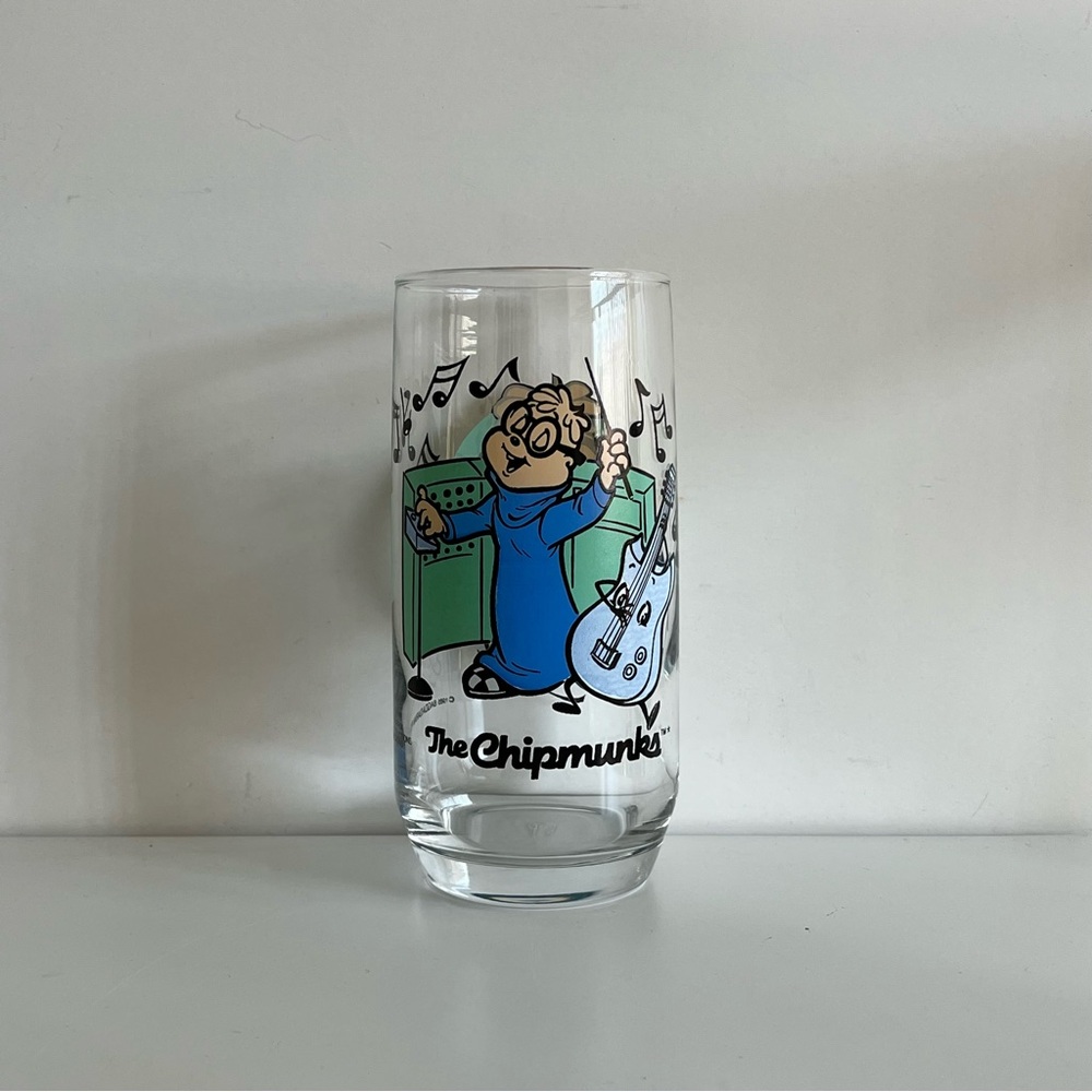 Vintage 1985 Simon of The Chipmunks Drinking Glass Bagdasarian Productions - Picture 3 of 8